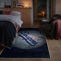 mlb los angeles dodgers area rug non slip baseball carpet home decor gift idea for fans bedroom lad117