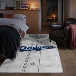 mlb los angeles dodgers area rug non slip baseball carpet home decor gift idea for fans bedroom lad118