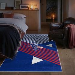 mlb los angeles dodgers area rug non slip baseball carpet home decor gift idea for fans bedroom lad120