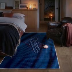 mlb los angeles dodgers area rug non slip baseball carpet home decor gift idea for fans bedroom lad124