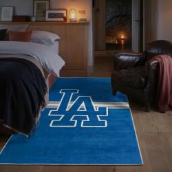mlb los angeles dodgers area rug non slip baseball carpet home decor gift idea for fans bedroom lad127
