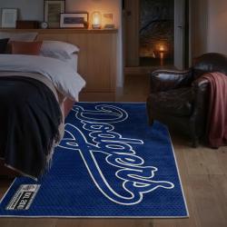 mlb los angeles dodgers area rug non slip baseball carpet home decor gift idea for fans bedroom lad130