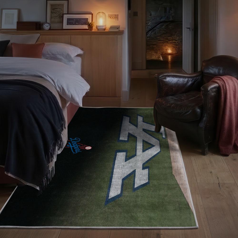 MLB Los Angeles Dodgers Area Rug Non-Slip Baseball Carpet Home Decor Gift Idea For Fans LAD131 1 mlb los angeles dodgers area rug non slip baseball carpet home decor gift idea for fans bedroom lad131