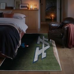mlb los angeles dodgers area rug non slip baseball carpet home decor gift idea for fans bedroom lad131