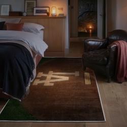 mlb los angeles dodgers area rug non slip baseball carpet home decor gift idea for fans bedroom lad136