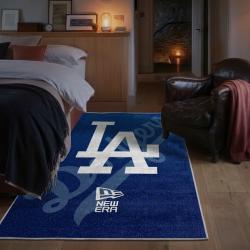 mlb los angeles dodgers area rug non slip baseball carpet home decor gift idea for fans bedroom lad15