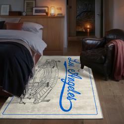 mlb los angeles dodgers area rug non slip baseball carpet home decor gift idea for fans bedroom lad152