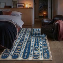 mlb los angeles dodgers area rug non slip baseball carpet home decor gift idea for fans bedroom lad155