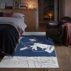 mlb los angeles dodgers area rug non slip baseball carpet home decor gift idea for fans bedroom lad159