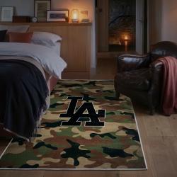 mlb los angeles dodgers area rug non slip baseball carpet home decor gift idea for fans bedroom lad161