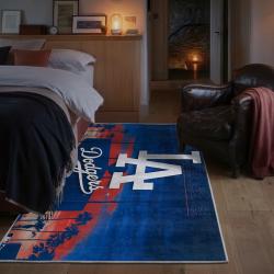 mlb los angeles dodgers area rug non slip baseball carpet home decor gift idea for fans bedroom lad162