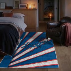 mlb los angeles dodgers area rug non slip baseball carpet home decor gift idea for fans bedroom lad167