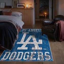 mlb los angeles dodgers area rug non slip baseball carpet home decor gift idea for fans bedroom lad172