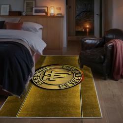 mlb los angeles dodgers area rug non slip baseball carpet home decor gift idea for fans bedroom lad18