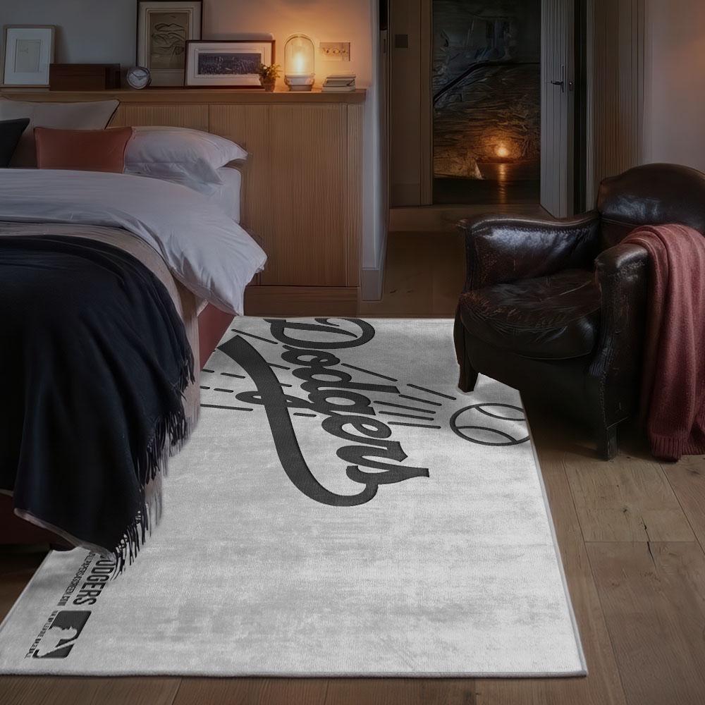 MLB Los Angeles Dodgers Area Rug Non-Slip Baseball Carpet Home Decor Gift Idea For Fans LAD23 1 mlb los angeles dodgers area rug non slip baseball carpet home decor gift idea for fans bedroom lad23