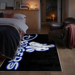mlb los angeles dodgers area rug non slip baseball carpet home decor gift idea for fans bedroom lad24