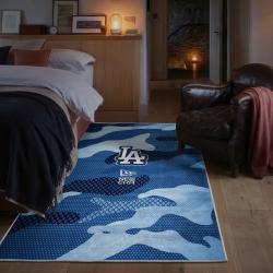 mlb los angeles dodgers area rug non slip baseball carpet home decor gift idea for fans bedroom lad44