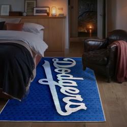 mlb los angeles dodgers area rug non slip baseball carpet home decor gift idea for fans bedroom lad45