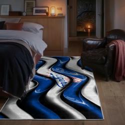 mlb los angeles dodgers area rug non slip baseball carpet home decor gift idea for fans bedroom lad48