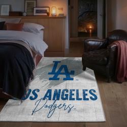 mlb los angeles dodgers area rug non slip baseball carpet home decor gift idea for fans bedroom lad49