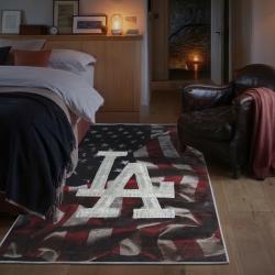 mlb los angeles dodgers area rug non slip baseball carpet home decor gift idea for fans bedroom lad56