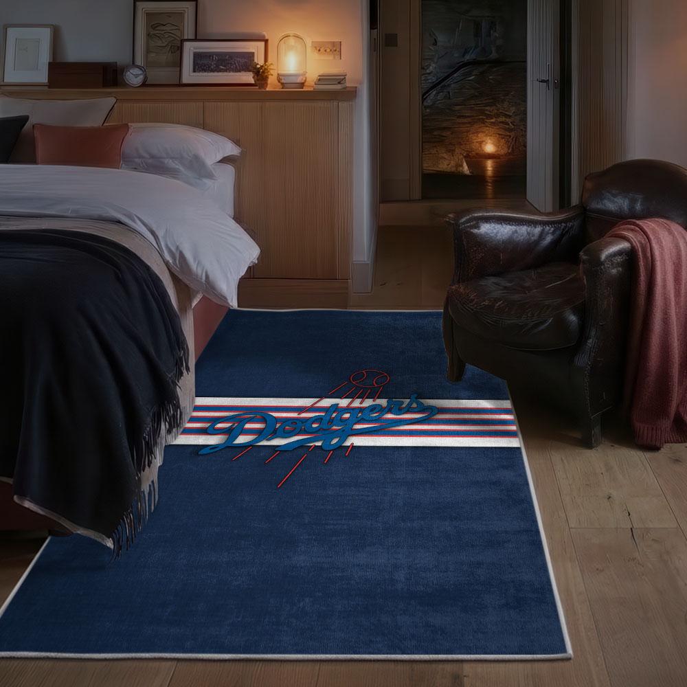 MLB Los Angeles Dodgers Area Rug Non-Slip Baseball Carpet Home Decor Gift Idea For Fans LAD57 1 mlb los angeles dodgers area rug non slip baseball carpet home decor gift idea for fans bedroom lad57