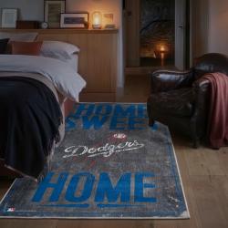 mlb los angeles dodgers area rug non slip baseball carpet home decor gift idea for fans bedroom lad67