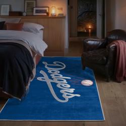 mlb los angeles dodgers area rug non slip baseball carpet home decor gift idea for fans bedroom lad76
