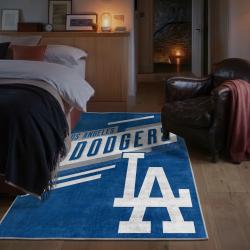 mlb los angeles dodgers area rug non slip baseball carpet home decor gift idea for fans bedroom lad77