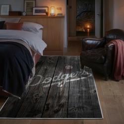 mlb los angeles dodgers area rug non slip baseball carpet home decor gift idea for fans bedroom lad80