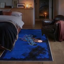 mlb los angeles dodgers area rug non slip baseball carpet home decor gift idea for fans bedroom lad86