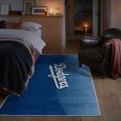 mlb los angeles dodgers area rug non slip baseball carpet home decor gift idea for fans bedroom lad93