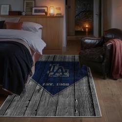 mlb los angeles dodgers area rug non slip baseball carpet home decor gift idea for fans bedroom lad97