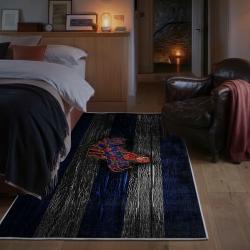 mlb los angeles dodgers area rug non slip baseball carpet home decor gift idea for fans bedroom lad99