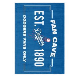 mlb los angeles dodgers area rug non slip baseball carpet home decor gift idea for fans lad109