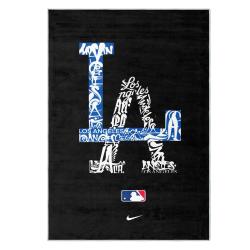mlb los angeles dodgers area rug non slip baseball carpet home decor gift idea for fans lad11