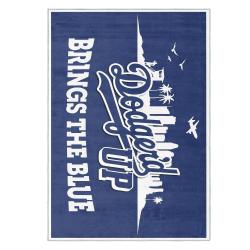 mlb los angeles dodgers area rug non slip baseball carpet home decor gift idea for fans lad115