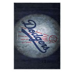 mlb los angeles dodgers area rug non slip baseball carpet home decor gift idea for fans lad117
