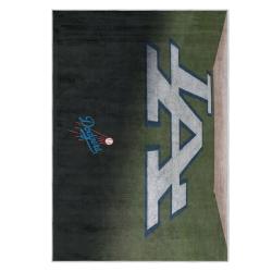 mlb los angeles dodgers area rug non slip baseball carpet home decor gift idea for fans lad131