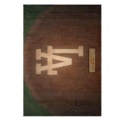 mlb los angeles dodgers area rug non slip baseball carpet home decor gift idea for fans lad136