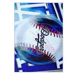 mlb los angeles dodgers area rug non slip baseball carpet home decor gift idea for fans lad138