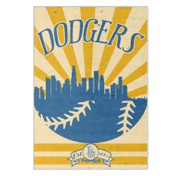 mlb los angeles dodgers area rug non slip baseball carpet home decor gift idea for fans lad144
