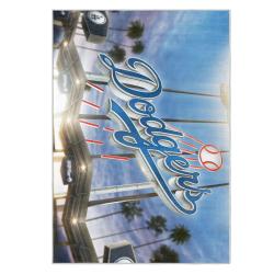 mlb los angeles dodgers area rug non slip baseball carpet home decor gift idea for fans lad151