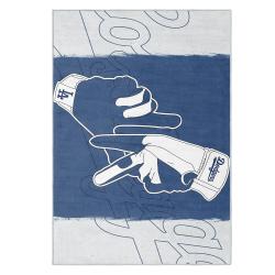 mlb los angeles dodgers area rug non slip baseball carpet home decor gift idea for fans lad159