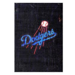 mlb los angeles dodgers area rug non slip baseball carpet home decor gift idea for fans lad171