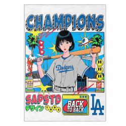 mlb los angeles dodgers area rug non slip baseball carpet home decor gift idea for fans lad21