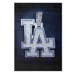 mlb los angeles dodgers area rug non slip baseball carpet home decor gift idea for fans lad32