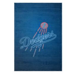 mlb los angeles dodgers area rug non slip baseball carpet home decor gift idea for fans lad34