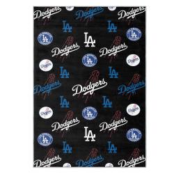mlb los angeles dodgers area rug non slip baseball carpet home decor gift idea for fans lad38