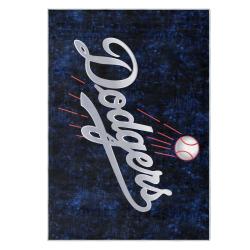 mlb los angeles dodgers area rug non slip baseball carpet home decor gift idea for fans lad54